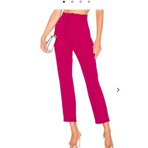 High-waist magenta pants - REVOLVE